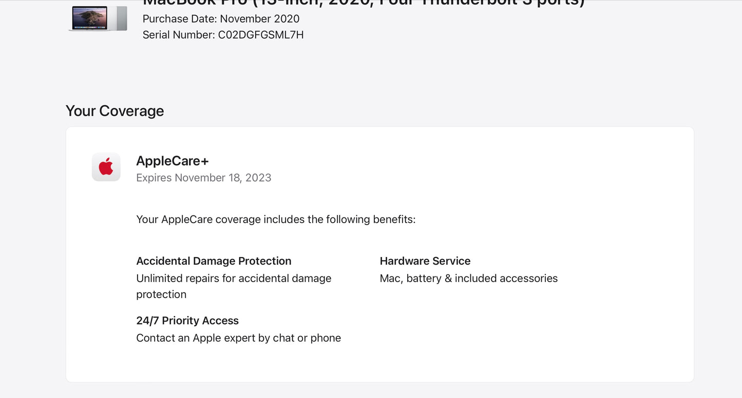 Apple 2020 MacBook Pro 13 in TB 2.0GHz Quad-Core i5 16GB RAM 512GB SSD AC+