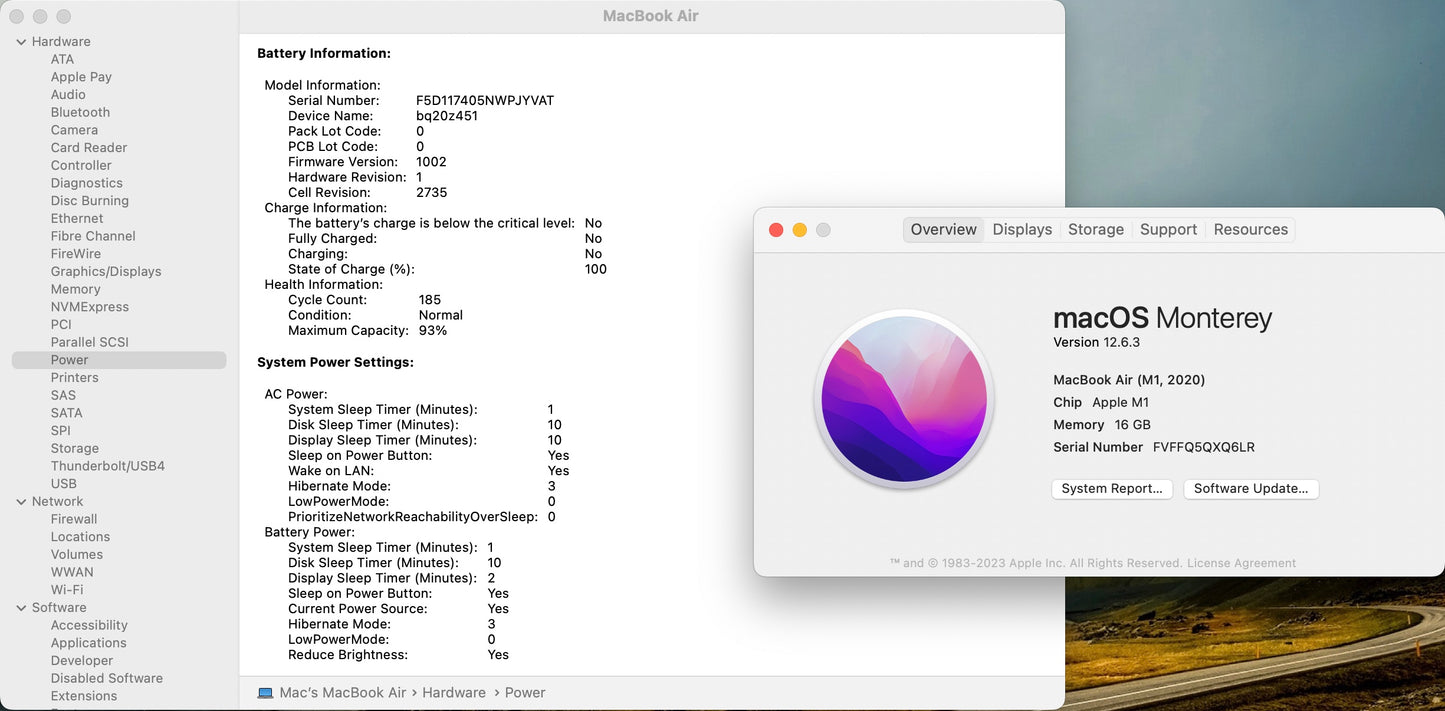 Apple 2020 MacBook Air 13 in M1 8-Core CPU 7-Core GPU 16GB RAM 256GB SSD