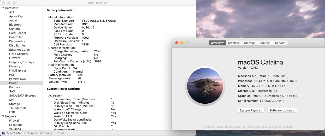 Apple 2019 MacBook Air 13 in 1.6GHz Dual-Core i5 16GB RAM 1TB SSD IUG617