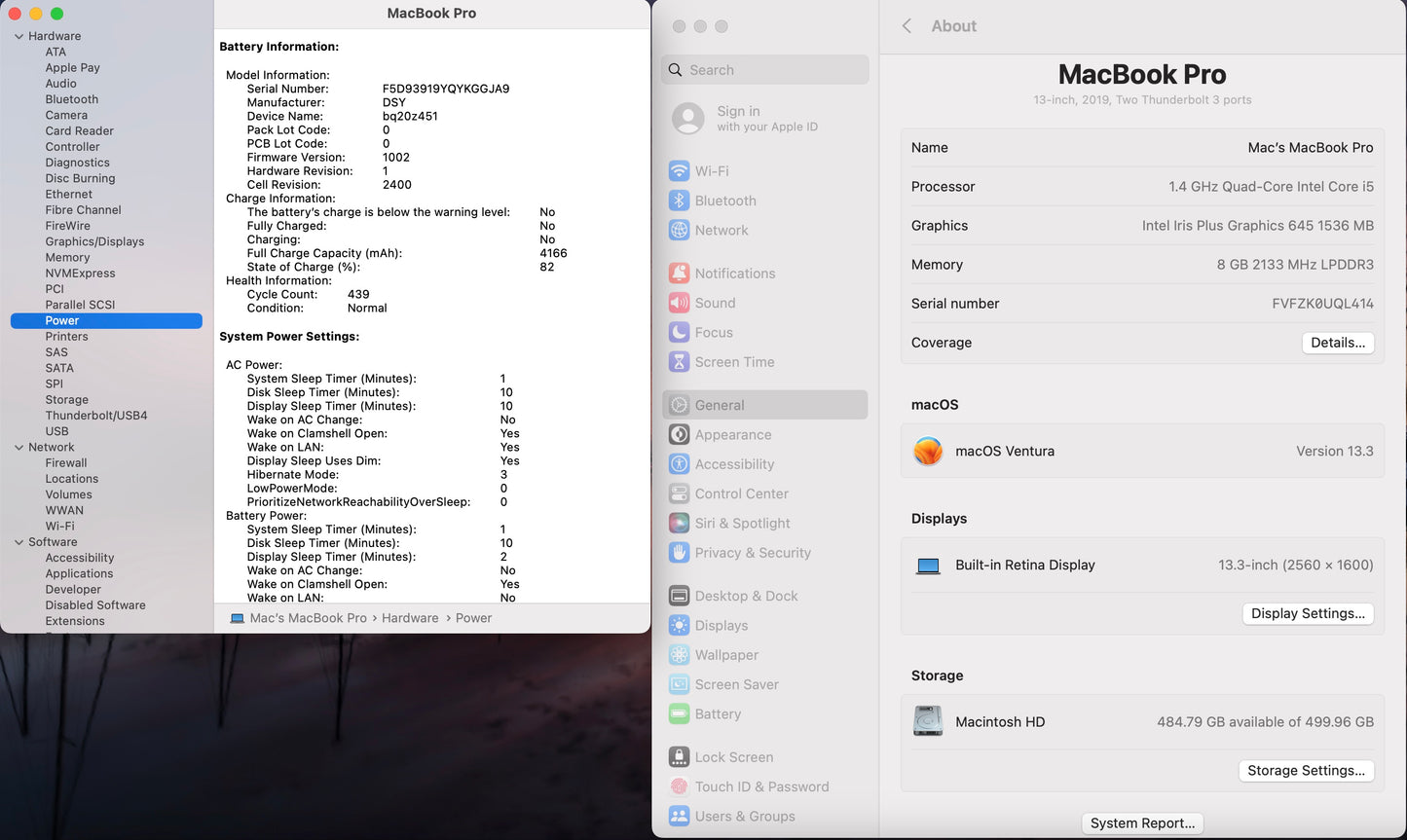Apple 2019 MacBook Pro 13 in TB 1.4GHz Quad-Core i5 8GB RAM 512GB SSD IIPG645