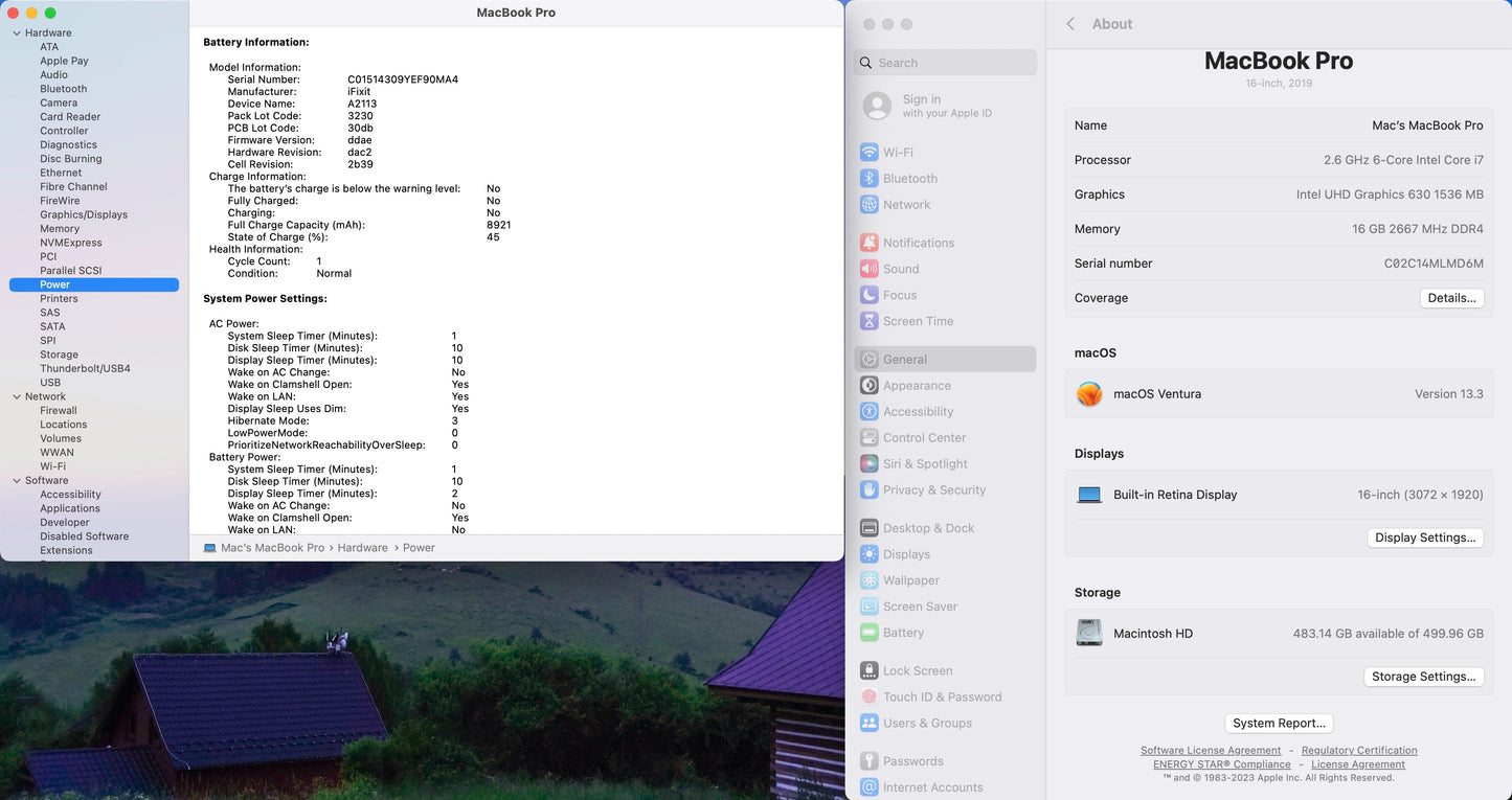 Apple 2019 MacBook Pro 16 in TB 2.6GHz 6-Core i7 16GB RAM 512GB SSD RP5300M 4GB
