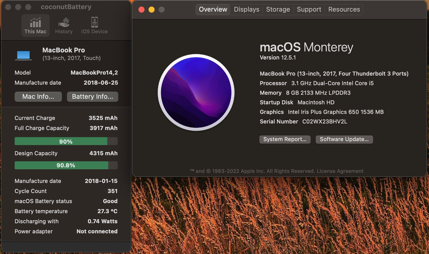 Apple 2017 13 in MacBook Pro TB 3.1GHz Dual-Core i5 8GB 256GB SSD IIPG640