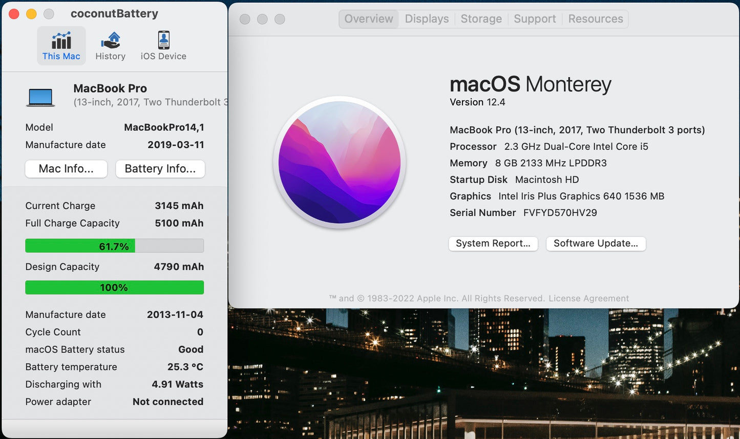 Apple 2017 13 in MacBook Pro Retina 2.3GHz Dual-Core i5 8GB 256GB SSD IIPG640