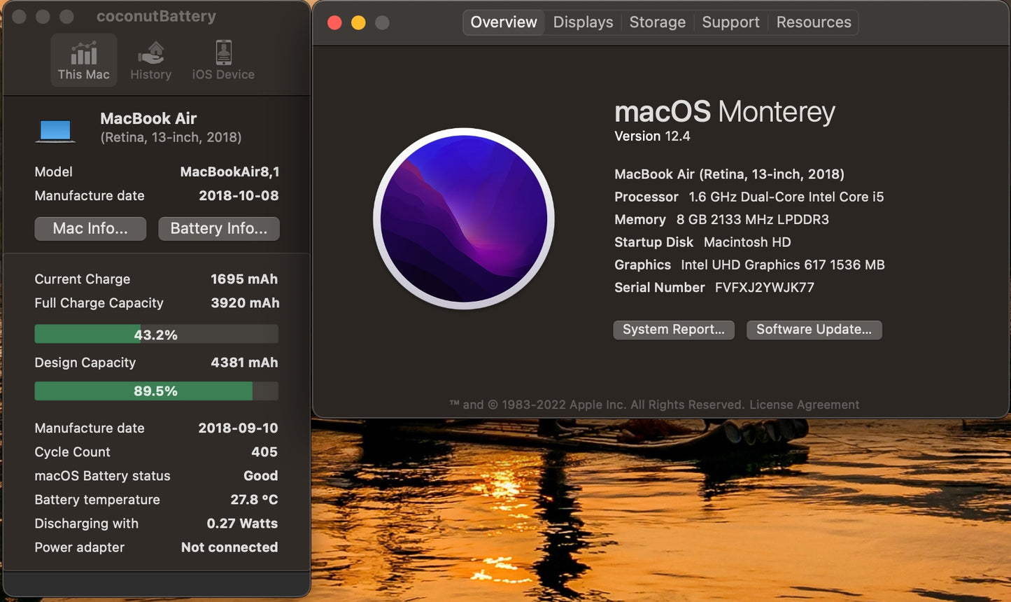 Apple 2018 13 in MacBook Air 1.6GHz Dual-Core i5 8GB RAM 128GB SSD IUG617