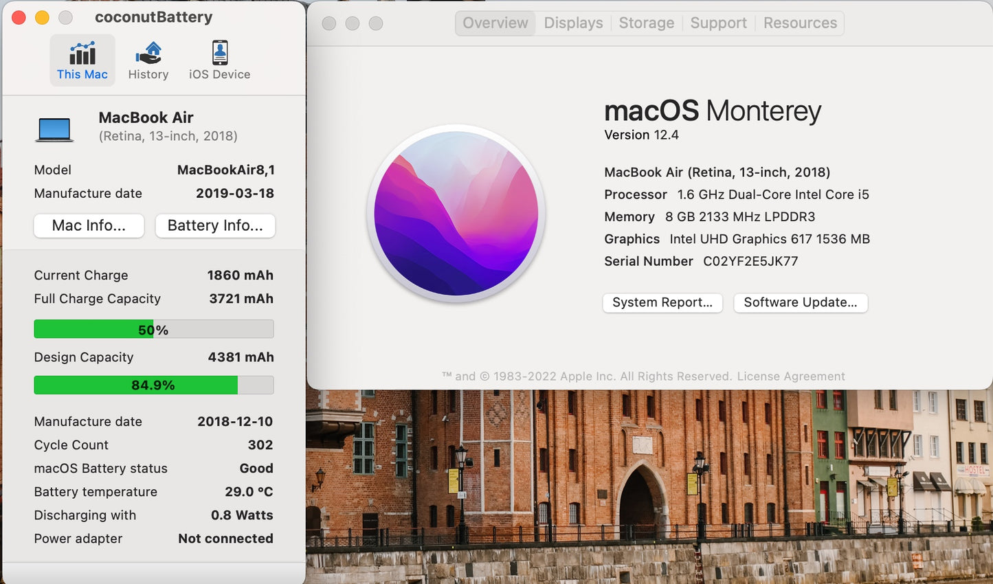 Apple 2018 13 in MacBook Air 1.6GHz Dual-Core i5 8GB RAM 128GB SSD IUG617