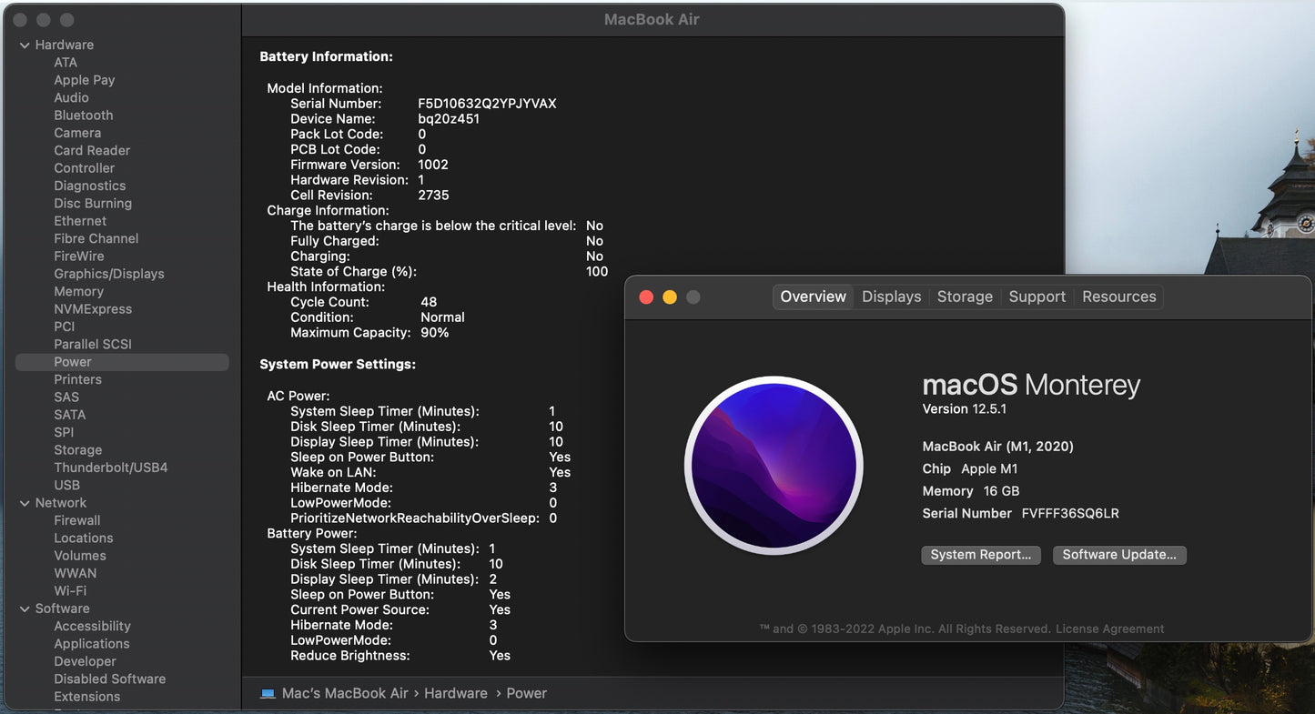 Apple 2020 MacBook Air M1 Chip 8-Core CPU 7-Core GPU 16GB RAM 256GB SSD