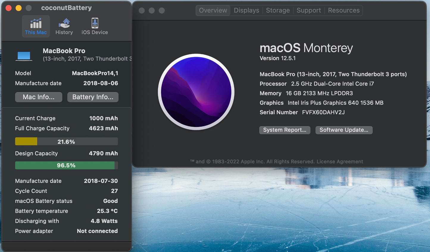 Apple 2017 13 in MacBook Pro Retina 2.5GHz Dual-Core i7 16GB 512GB SSD IIPG640