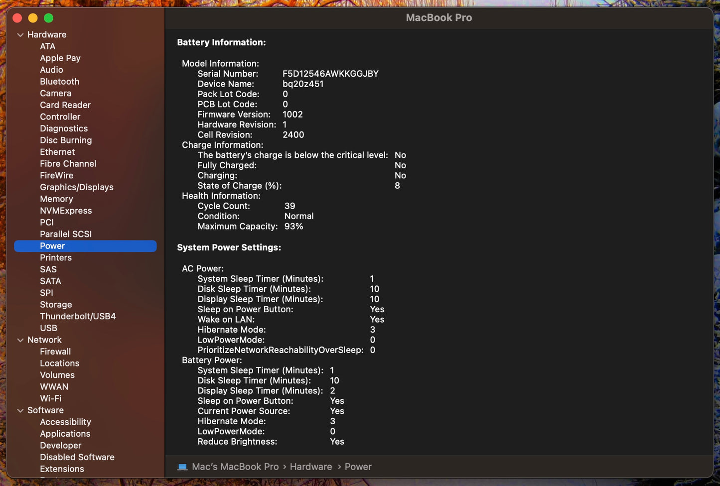 Apple 2020 MacBook Pro M1 Chip 8-Core CPU 8-Core GPU 16GB RAM 512GB SSD