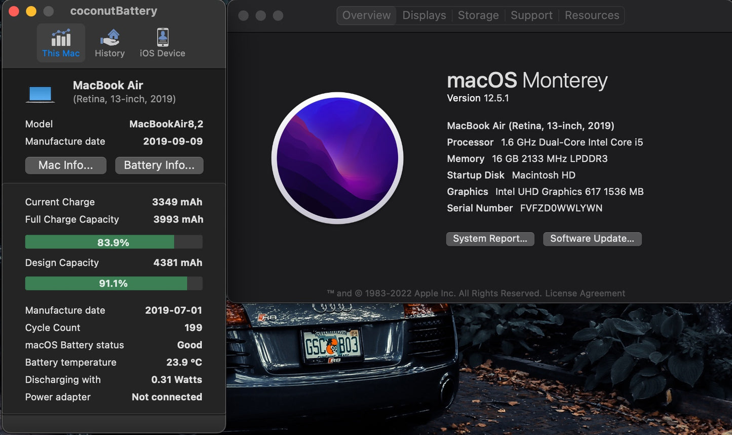 #4 Apple 2018 MacBook Air 1.6GHz Dual-Core i5 16GB/8GB 128GB SSD IUG 617 Grade (A)