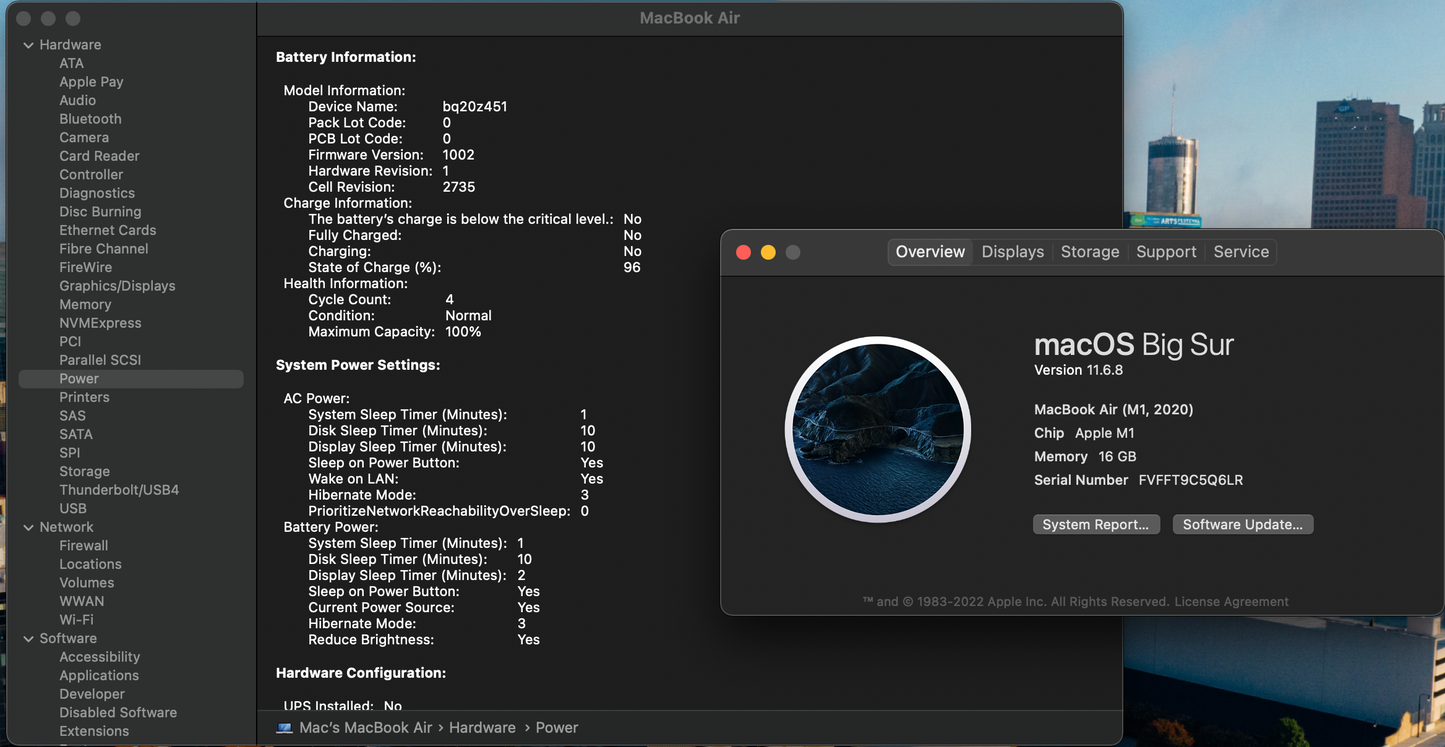 Apple 2020 MacBook Air M1 Chip 8-Core CPU 7-Core GPU 8GB RAM 256GB SSD