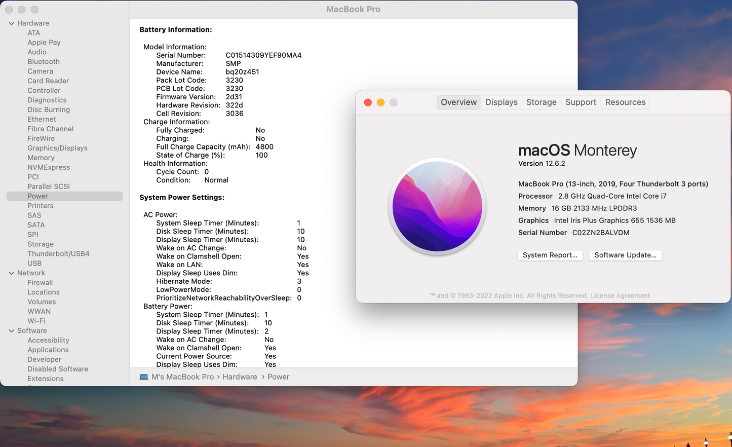 Apple 2019 MacBook Pro 13 in TB 2.8GHz Quad-Core i7 16GB RAM 512GB SSD IIPG655