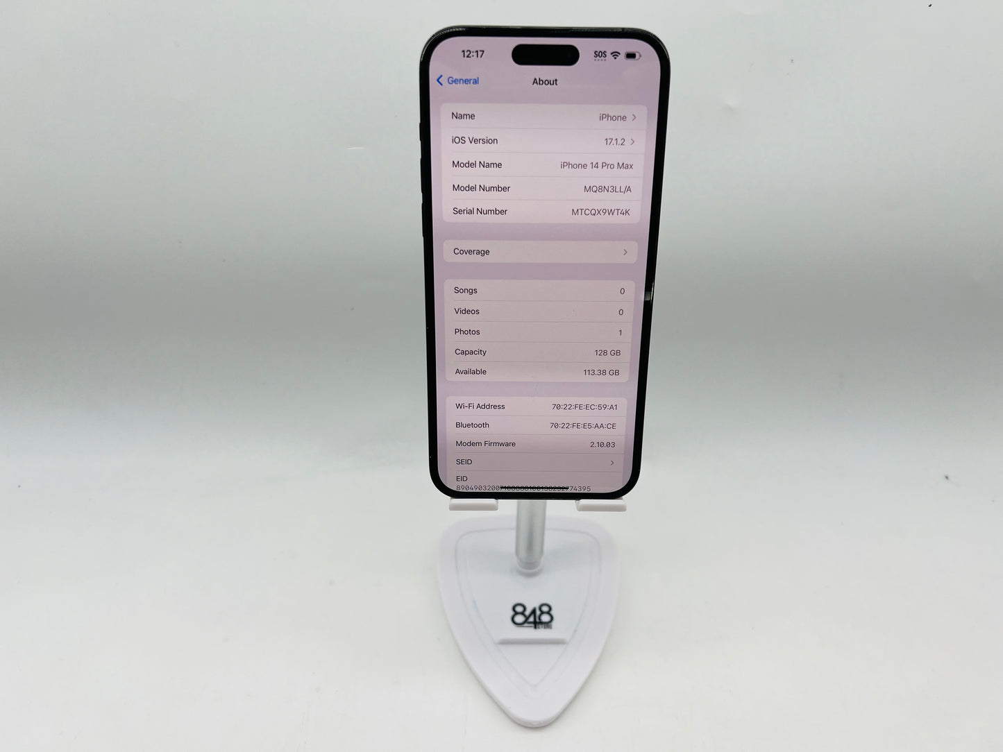 Apple iPhone 14 Pro Max GSM/CDMA Unlocked 128GB A2651 AC+ "Space Black" - Good