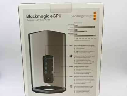 Blackmagic eGPU Radeon Pro 580 8GB GDDR5 Video Card Performance Thunderbolt