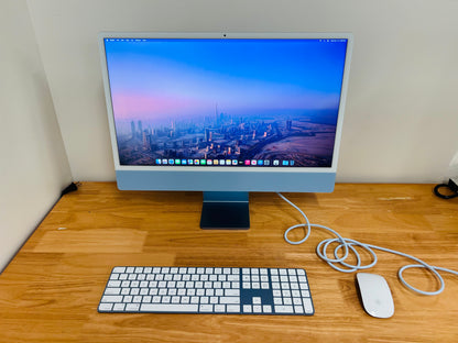 Apple 2021 iMac 24" M1 3.2GHz (8-Core-GPU) 8GB RAM 256GB SSD - Excellent