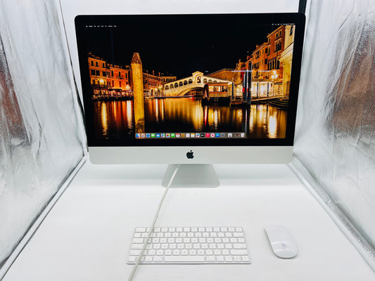 Apple 2020 iMac 27 in 5K 3.1GHz i5 8GB RAM 256GB SSD RP5300 4GB - Very Good