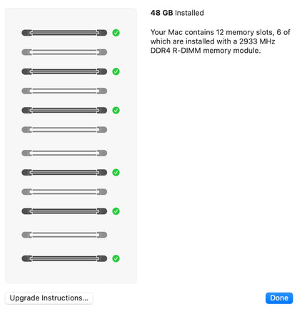 Apple 2019 Mac Pro 3.3GHz 12-Core Xeon 48GB 1TB SSD RP W5700X 16GB - Excellent