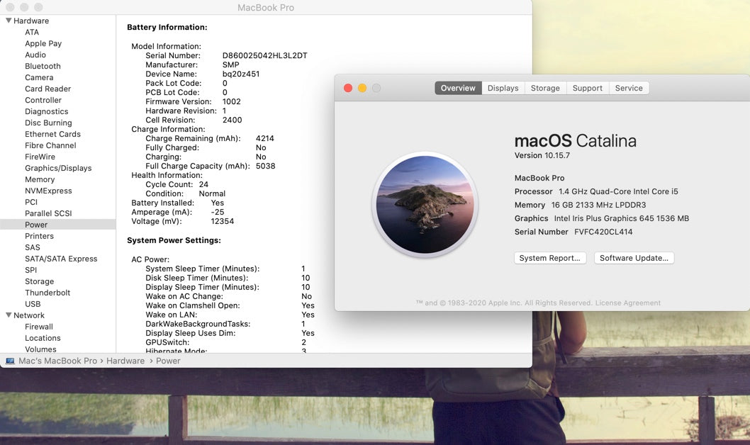 Apple 2019 MacBook Pro 13 in 1.4GHz i5 16GB RAM 256GB SSD IIPG645 - Low cycles!