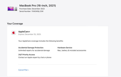 Apple 2021 MacBook Pro 16" M1 Max (32-Core GPU) 64GB RAM 1TB SSD AC+ - Very good