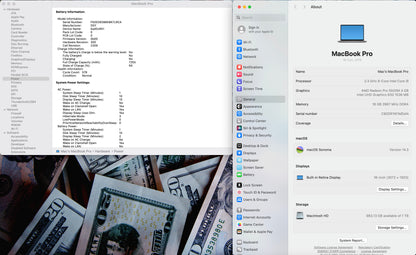 Apple 2019 MacBook Pro 16 in 2.3GHz i9 16GB RAM 1TB SSD RP5500M 4GB - Very Good