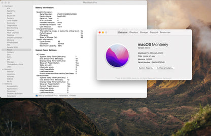 Apple 2021 MacBook Pro 16" M1 Max (32-Core GPU) 64GB RAM 1TB SSD AC+ - Excelent