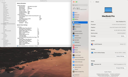 Apple 2019 MacBook Pro 16" 2.3GHz i9 64GB RAM 2TB SSD RP5500M 4GB - Very good