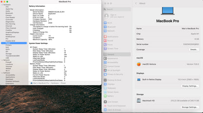 Apple 2020 MacBook Pro 13" M1 3.2GHz (8-Core GPU) 8GB RAM 256GB SSD - Very Good