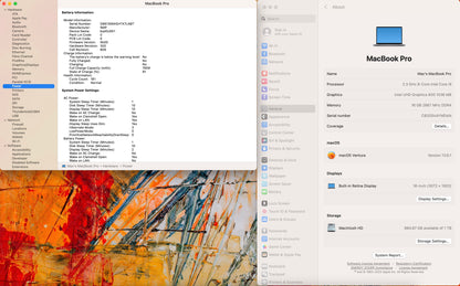 Apple 2019 MacBook Pro 16 in 2.3GHz i9 16GB RAM 1TB SSD RP5500M 4GB AC+ - Good