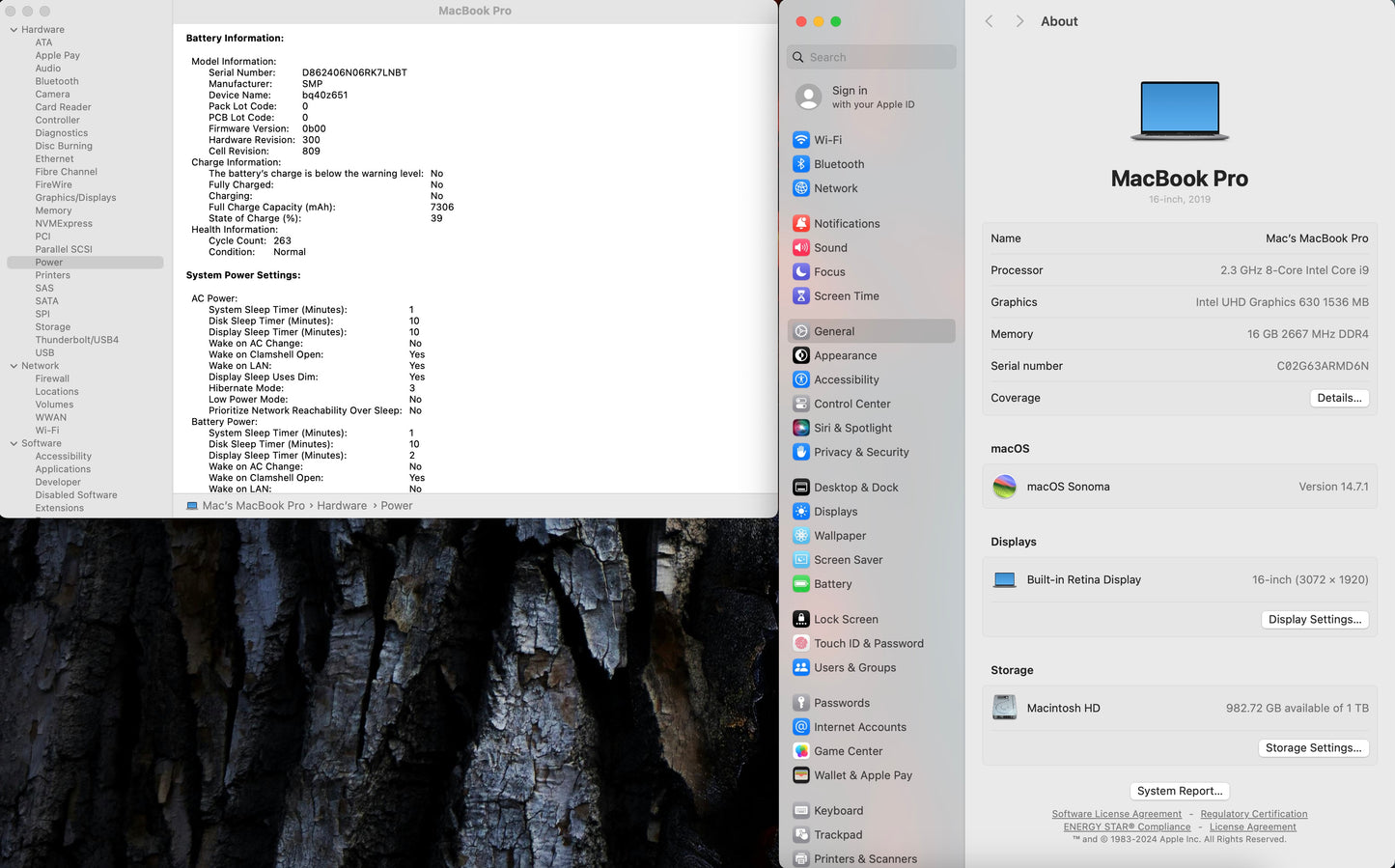 Apple 2019 MacBook Pro 16 in 2.3GHz i9 16GB RAM 1TB SSD RP5500M 4GB - Good