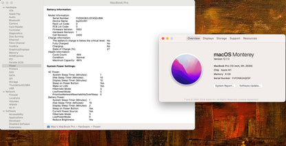 Apple 2020 MacBook Pro 13" M1 (8-Core GPU) 8GB RAM 512GB SSD - Good