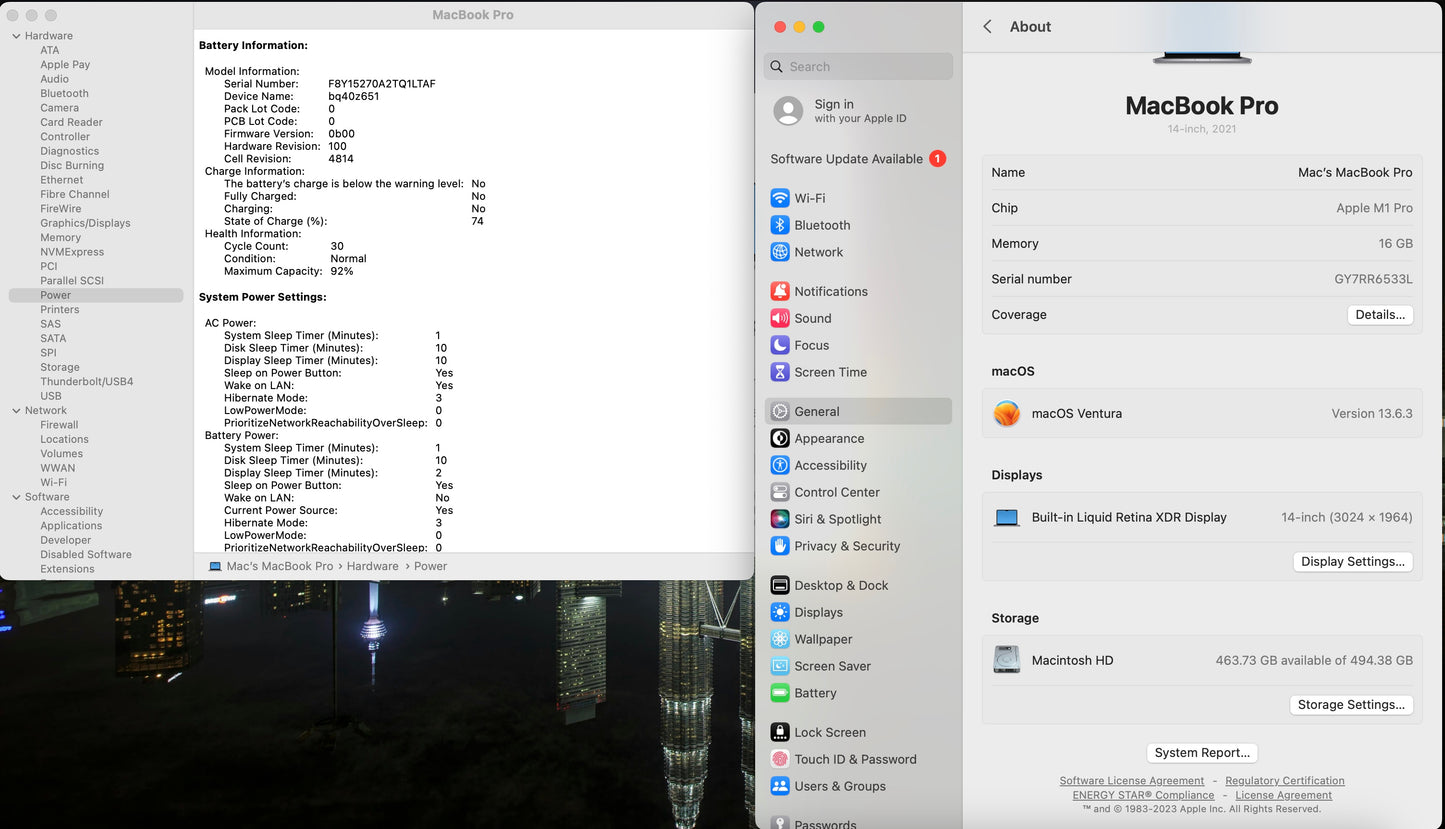 Apple 2021 MacBook Pro 14" M1 Pro (14-Core GPU) 16GB RAM 512GB SSD Excellent