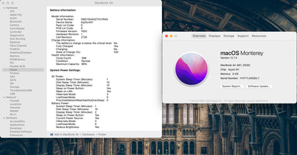 Apple 2020 MacBook Air M1 3.2GHz (7-Core GPU) 8GB RAM 256GB SSD - Good