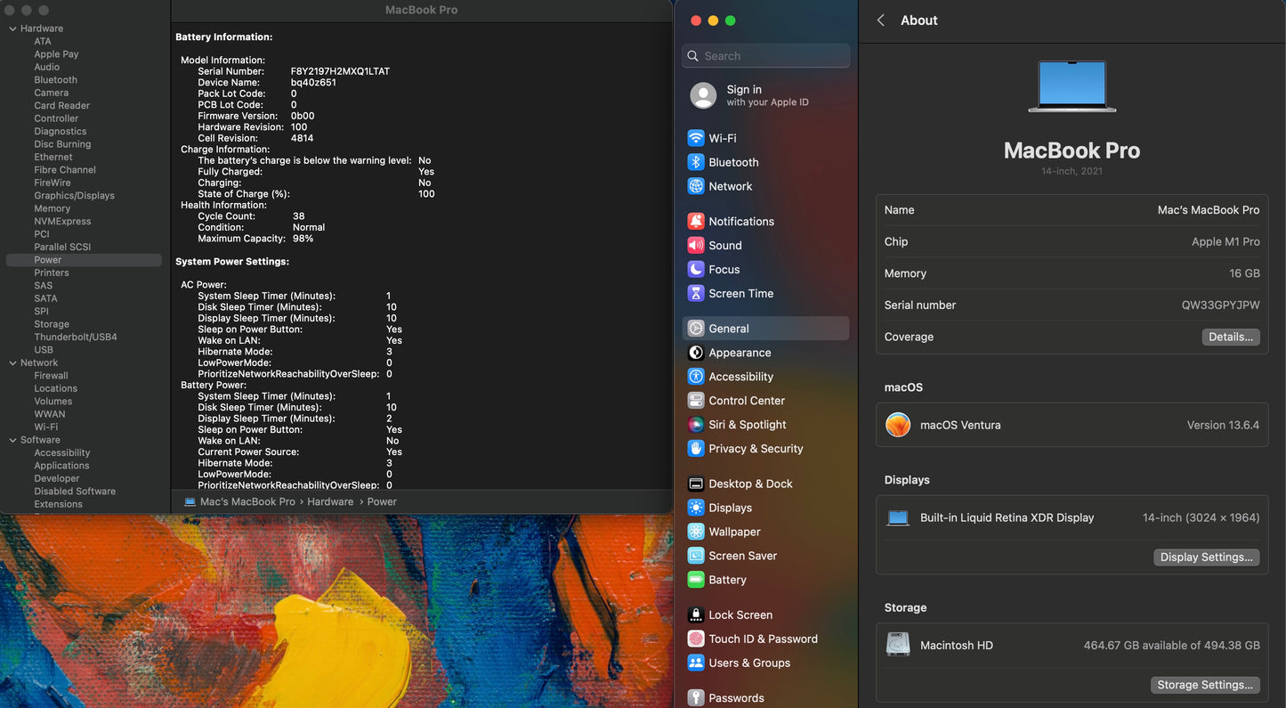 Apple 2021 MacBook Pro 14" M1 Pro (14-Core GPU) 16GB RAM 512GB SSD Excellent