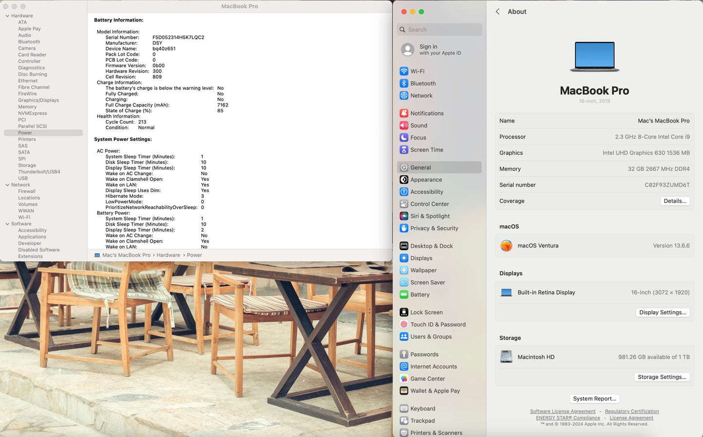 Apple 2019 MacBook Pro 16 in 2.3GHz i9 32GB RAM 1TB SSD RP5500M 4GB - Very Good