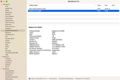 Apple 2018 MacBook Pro 15" TB 2.9GHz i9 32GB RAM 512GB RP560X 4GB - Very good