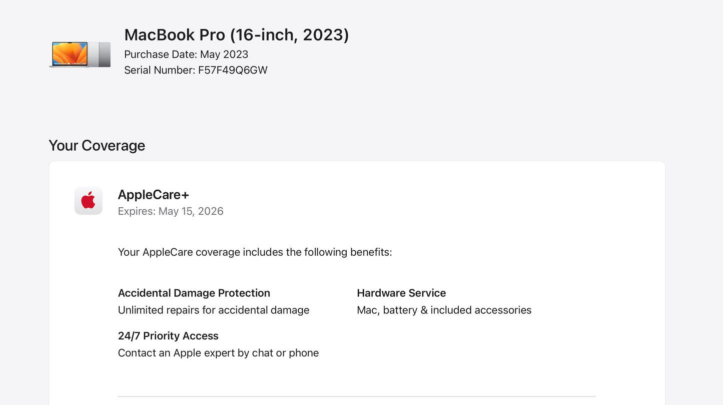 Apple 2023 MacBook Pro 16" M2 Pro (19-Core GPU) 16GB RAM 1TB SSD AC+ - Very good