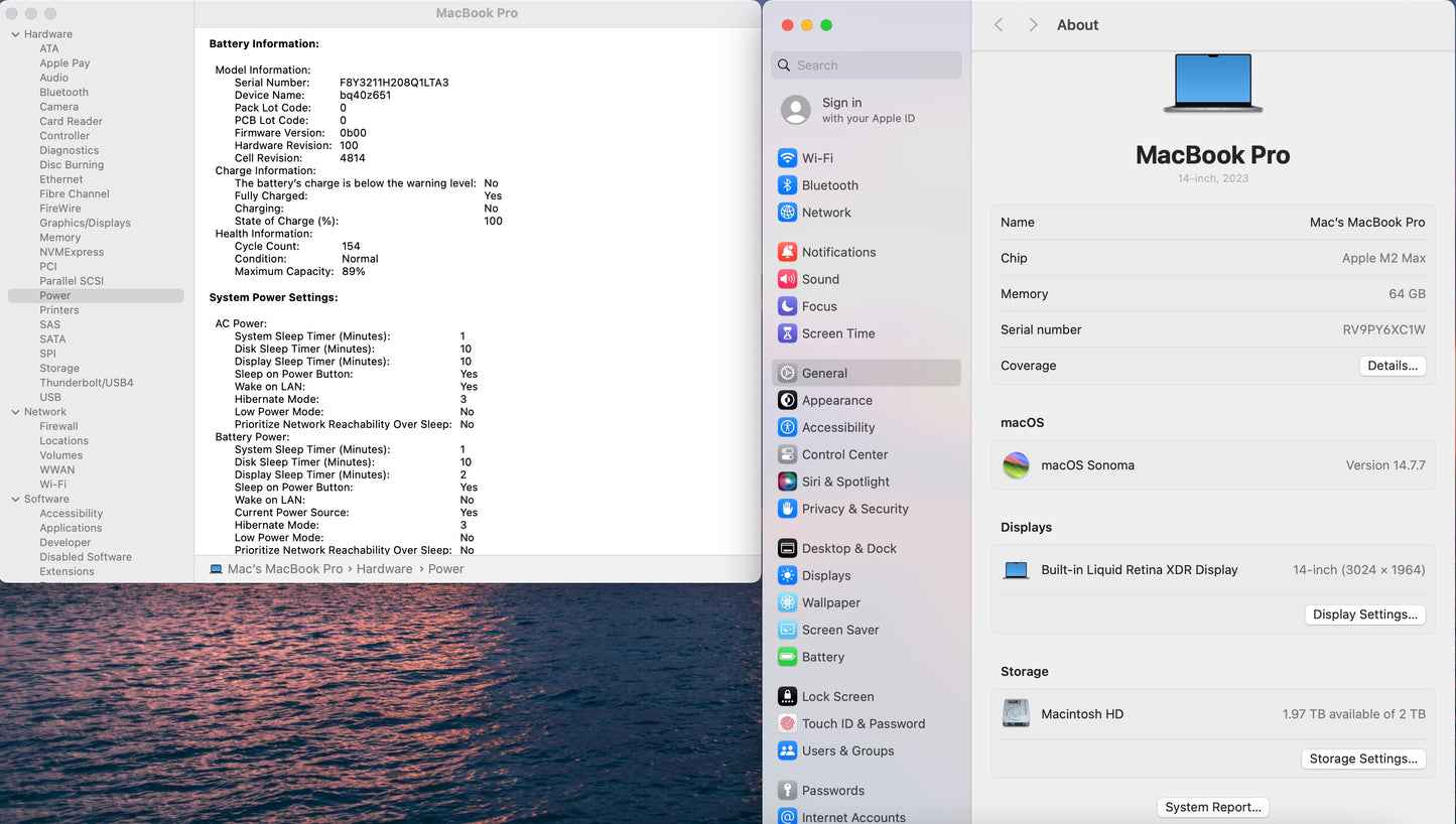Apple 2023 MacBook Pro 14" M2 Max (38-Core GPU) 64GB RAM 2TB SSD AC+ Very good