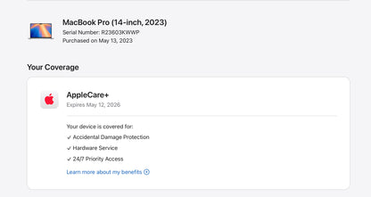 Apple 2023 MacBook Pro 14" M2 Pro (16-Core GPU) 16GB RAM 1TB SSD AC+ Excellent