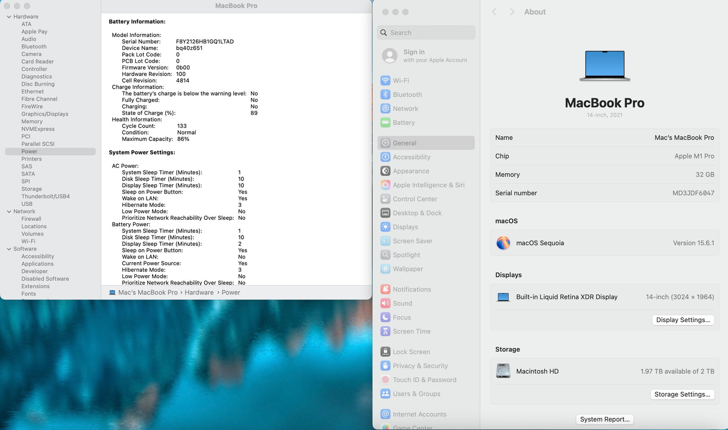 Apple 2021 MacBook Pro 14" M1 Pro (16-Core GPU) 32GB RAM 2TB SSD - Very good