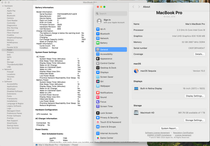 Apple 2019 MacBook Pro 16 in 2.3GHz i9 32GB RAM 1TB SSD RP5500M 4GB - Good